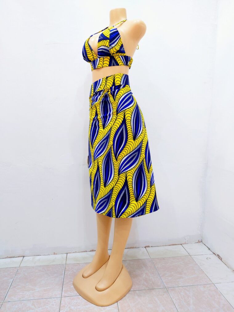 Yellow Seed skirt top Fadhili Original