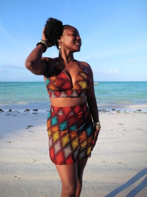 Glass skirt and top Fadhili Original