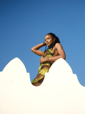 Cappuccino skirt and top Fadhili Original