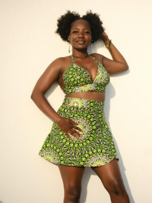 Lemon skirt and top Fadhili Original