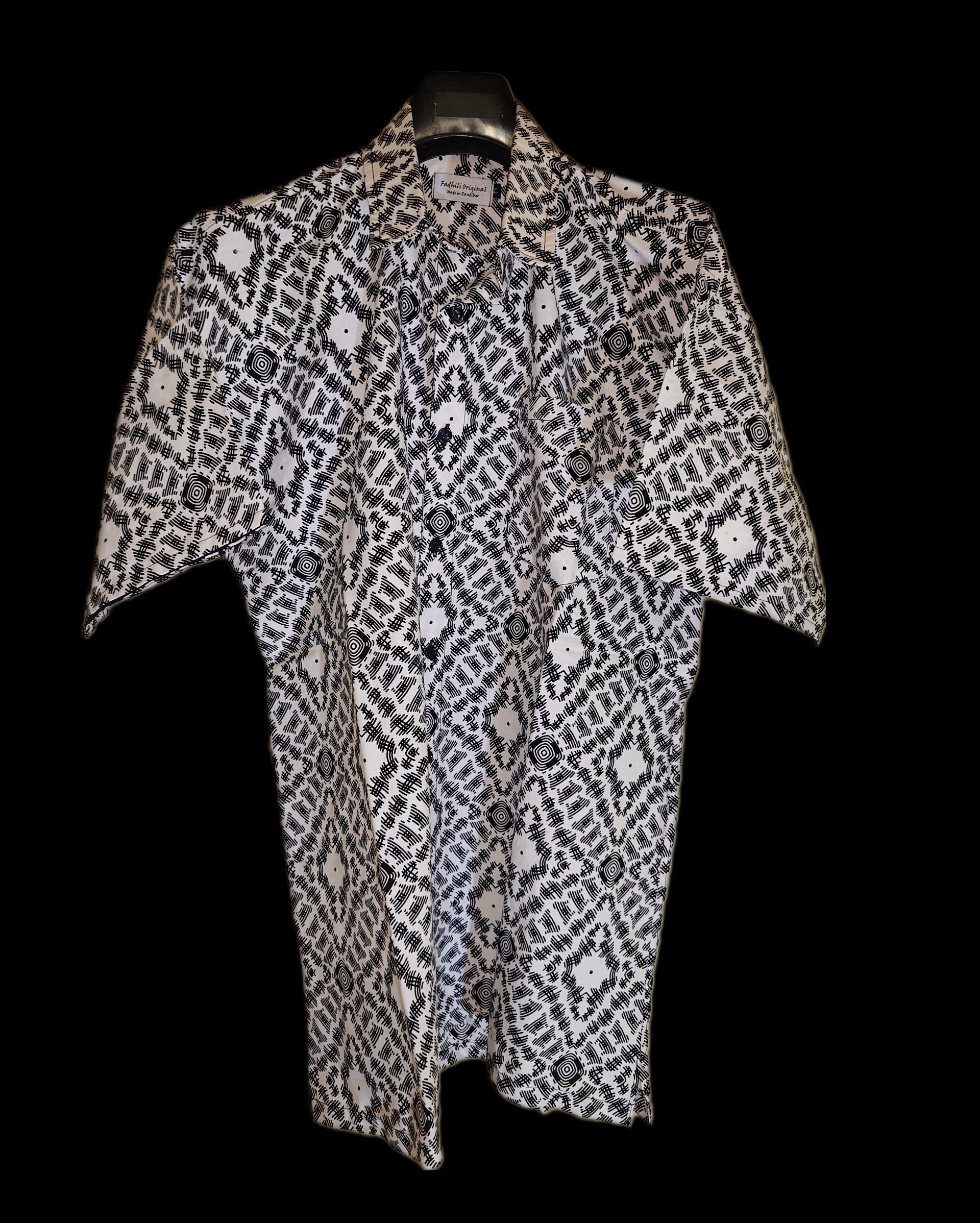 White Square shirt Fadhili Original